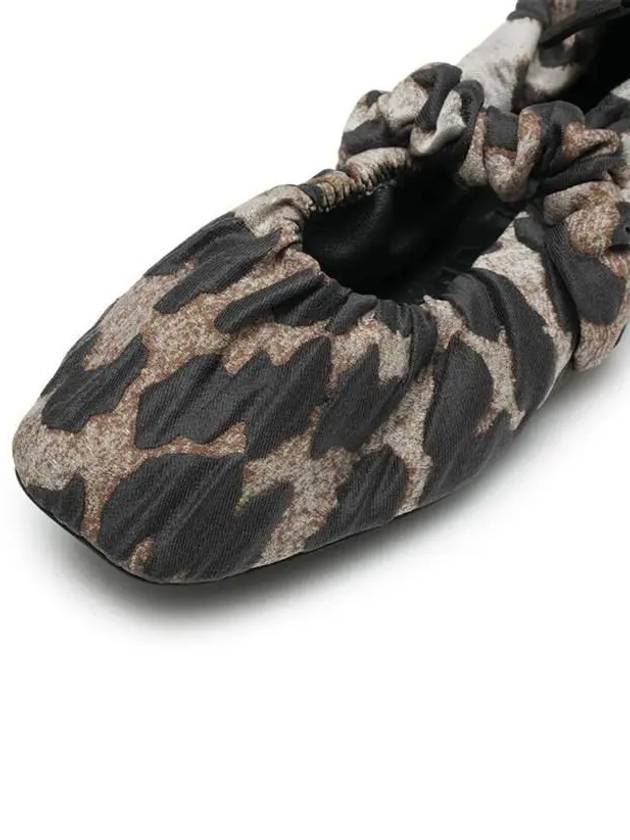 Women's Leopard Scrunchie Flats - GANNI - BALAAN 5