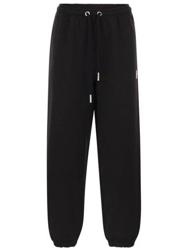 Logo Patch Track Pants Black - MONCLER - BALAAN 1