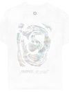 W243TS04701W Metallic Graphic Round Short Sleeve T Shirt White Men s TJ - WOOYOUNGMI - BALAAN 1