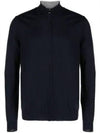 Men's Kaleb Zipper Merino Cardigan Navy - J.LINDEBERG - BALAAN 1