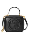 Blondie Top Zipper Leather Shoulder Bag Black - GUCCI - BALAAN 1