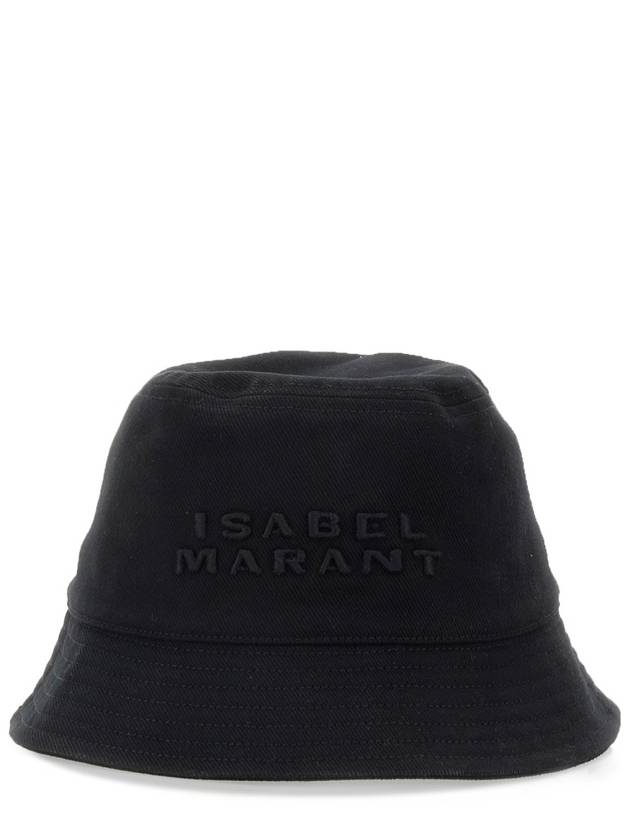 Haley Logo Bucket Hat Black - ISABEL MARANT - BALAAN 3