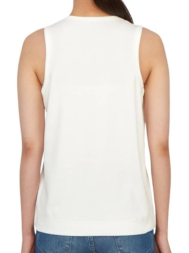 Logo Print Sleeveless White - MONCLER - BALAAN 5