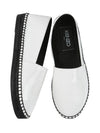 Tiger Logo Espadrilles Black White - KENZO - BALAAN.