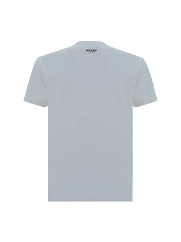 Boke Classic Cotton Short Sleeve T-Shirt White - KENZO - BALAAN 3