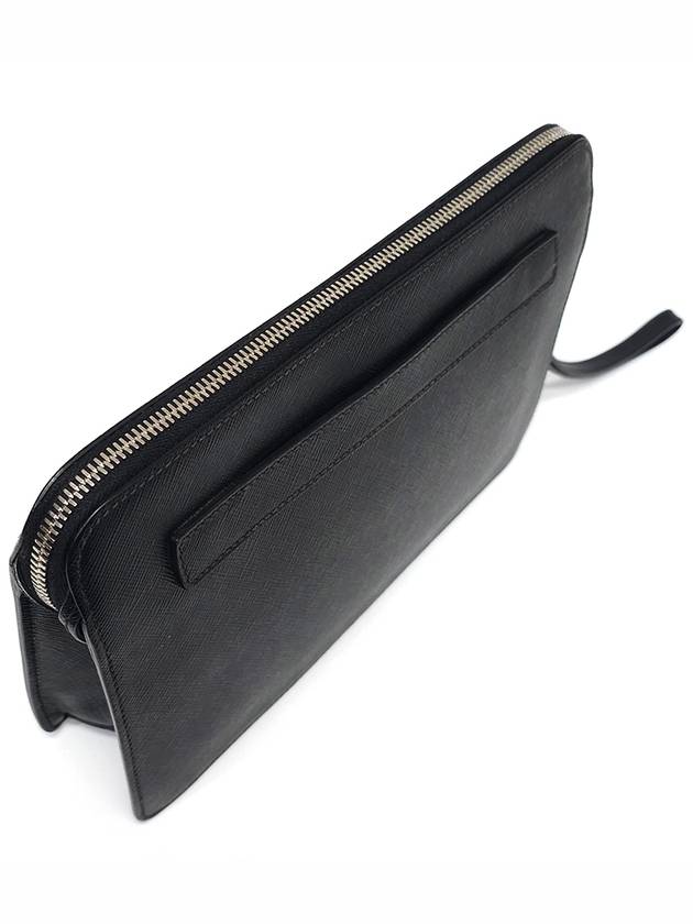 2VF056 Saffiano leather pouch bag clutch - PRADA - BALAAN 4