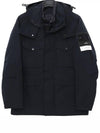 Men's Wappen Patch Ghost Piece Zip-up Jacket Dark Navy - STONE ISLAND - BALAAN 5