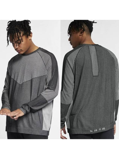 Tech Fleece Long Sleeve T-Shirt Grey - NIKE - BALAAN 2