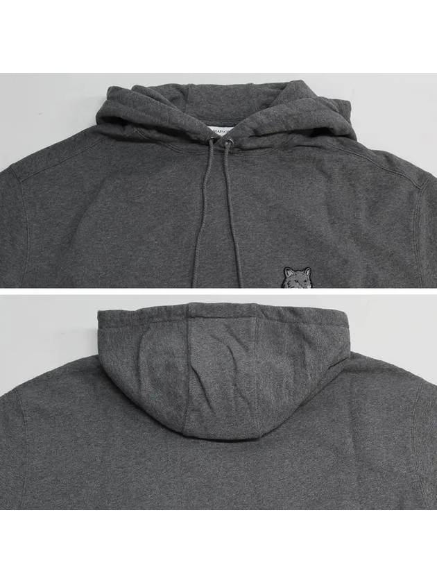 Bold Fox Head Patch Oversize Hoodie Grey - MAISON KITSUNE - BALAAN 6