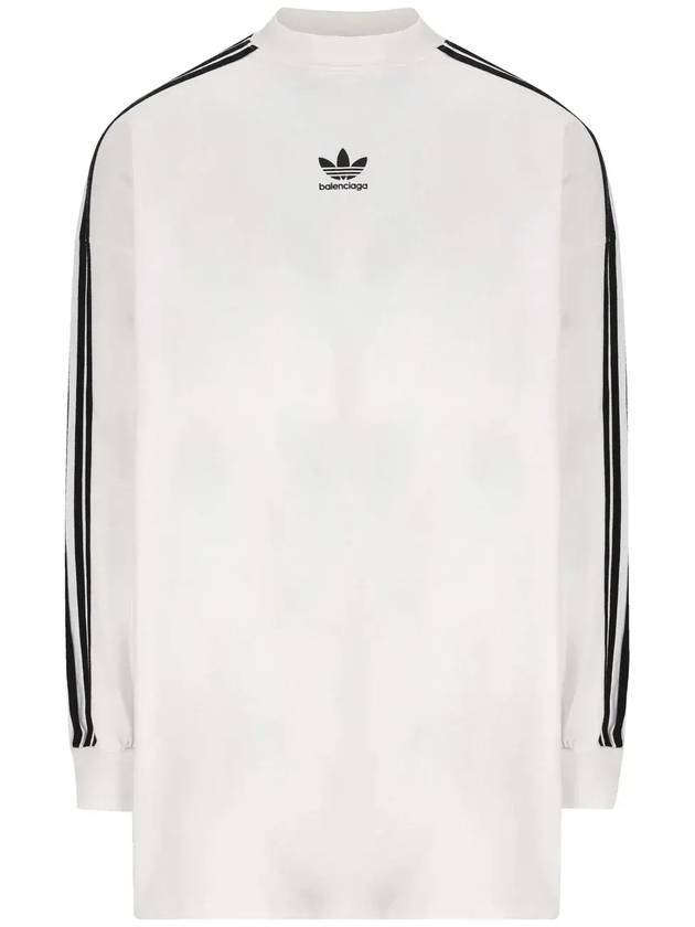 Oversized Long Sleeve T-Shirt White - BALENCIAGA - BALAAN 1