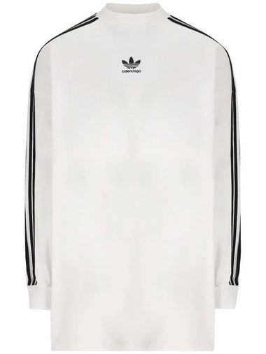 Oversized Long Sleeve T-Shirt White - BALENCIAGA - BALAAN 1