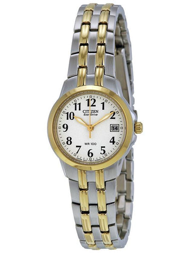 Citizen Silhouette Eco-Drive White Dial Two-tone Ladies Watch EW1544-53A - CITIZEN - BALAAN 1