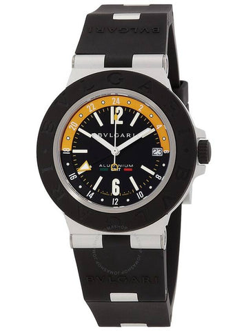 Bvlgari Aluminium Automatic Black Dial Men's Watch 103702 - BVLGARI - BALAAN 1