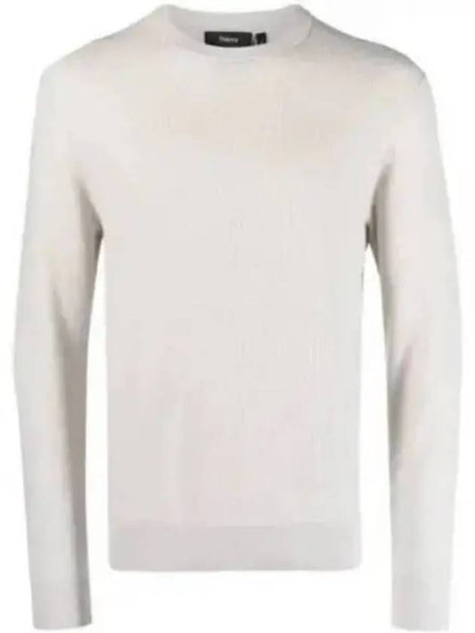 Men's Myhlo Crew Neck Knit Top Ivory - THEORY - BALAAN 1