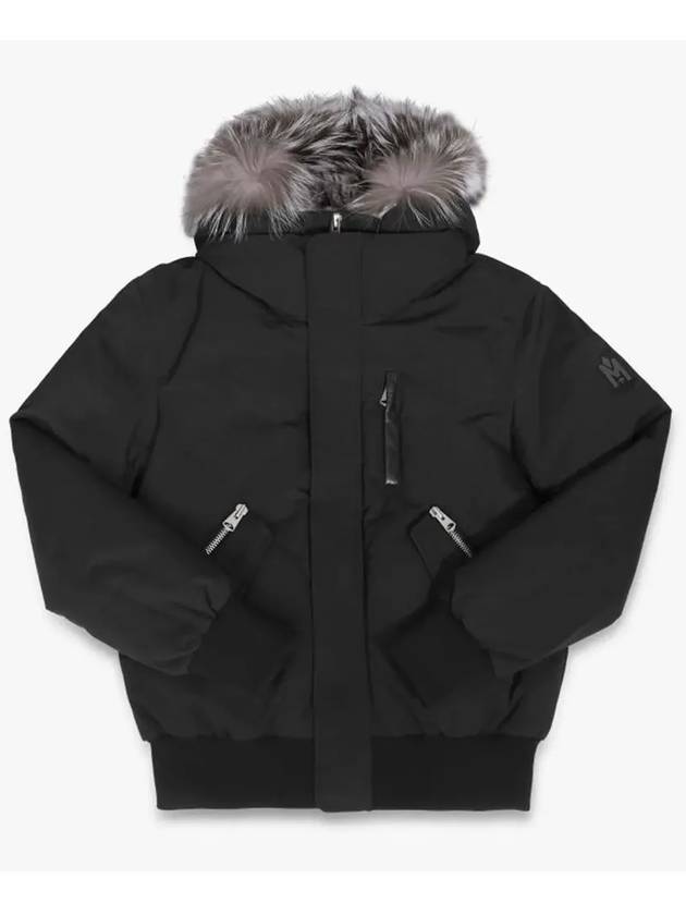 Dixon Nordic Tech Down Fur Bomber Jacket Black - MACKAGE - BALAAN 6