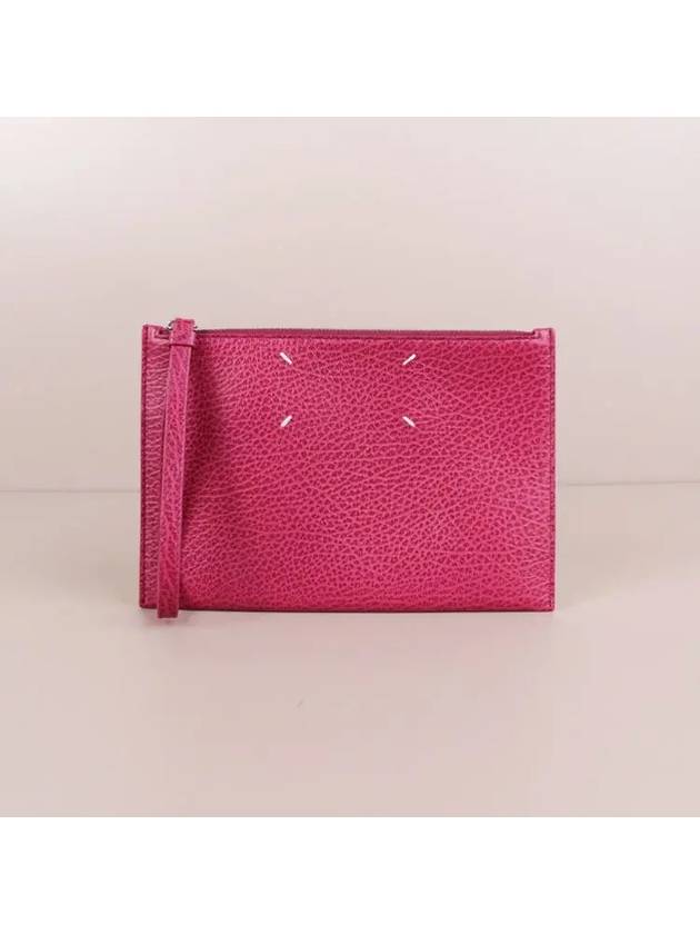 Pebble Grain Leather Pouch Purple S56UI0152 P0399 - MAISON MARGIELA - BALAAN 2