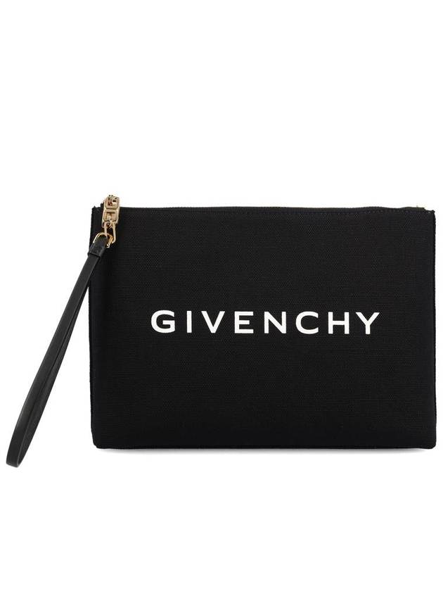 Logo Print Large Pouch Bag Black - GIVENCHY - BALAAN 2