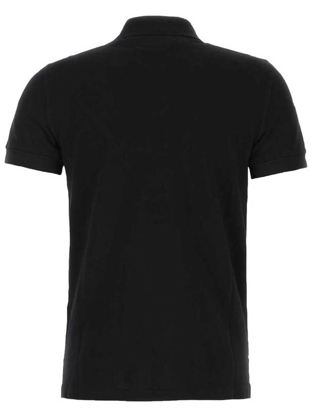 Short Sleeve Polo Shirt Black - TOM FORD - BALAAN 3