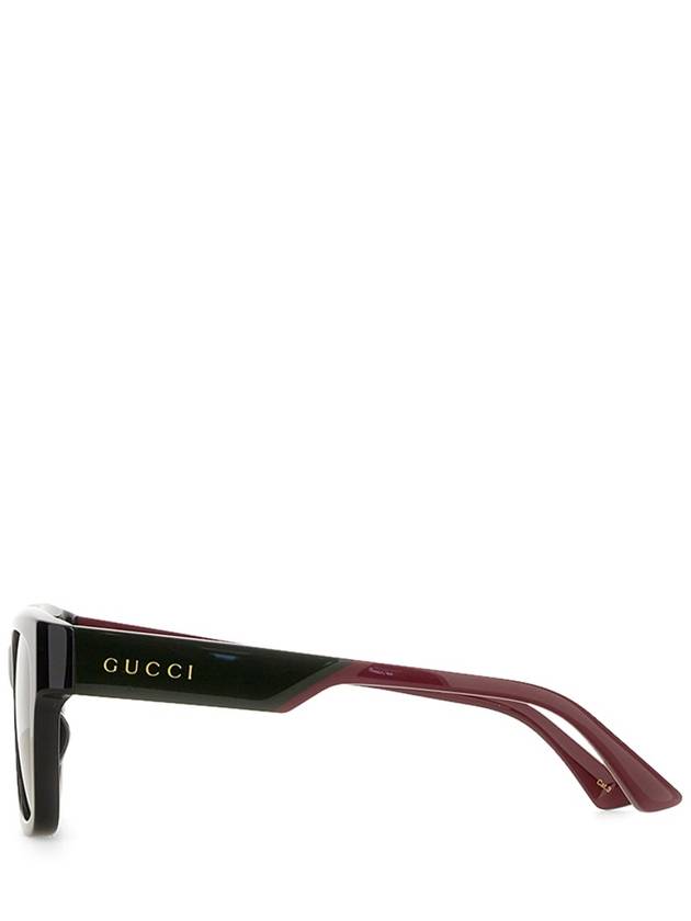 Low Nose Bridge Fit Square Sunglasses Black - GUCCI - BALAAN 5