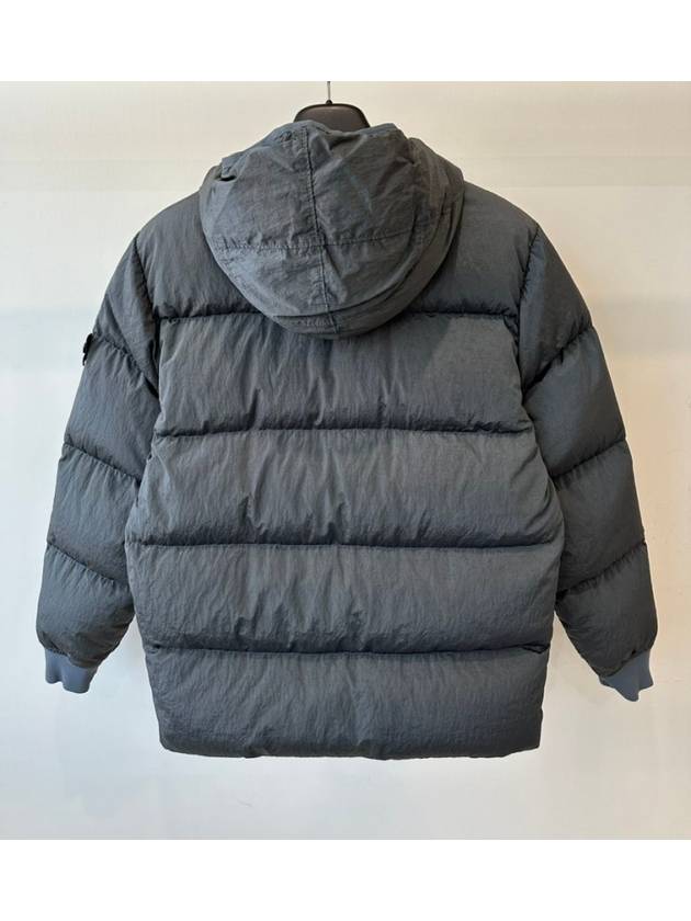 Kids Wappen Patch Down Hooded Padding Grey - STONE ISLAND - BALAAN 3