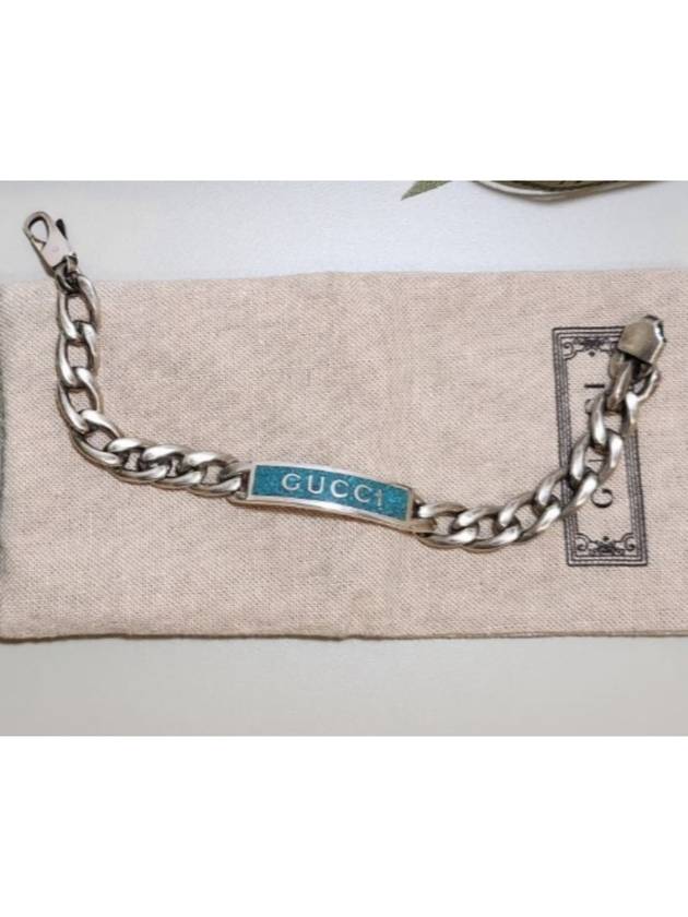 Enamel Logo Bracelet Silver - GUCCI - BALAAN 2