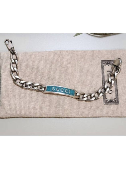 Enamel Logo Bracelet Silver - GUCCI - BALAAN 2