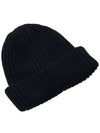 Signature Goggles Wool Beanie Navy - CP COMPANY - BALAAN 5