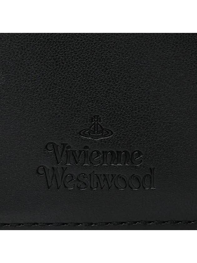 Saffiano Small Half Wallet Black 5115002MW S000B N402 - VIVIENNE WESTWOOD - BALAAN 7