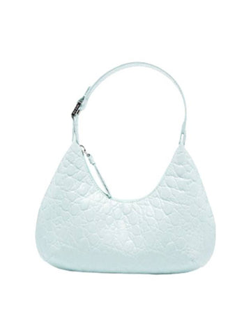 Crocker Embossed Baby Amber Mini Bag Ice Blue BASICECCESMA - BY FAR - BALAAN 1