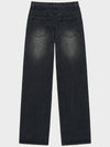 Classic Straight Denim Wide Pants Grey - NOIRER FOR WOMEN - BALAAN 9