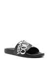 Mule Slippers 76YA3SQ1 71352 899 Black - VERSACE - BALAAN 2