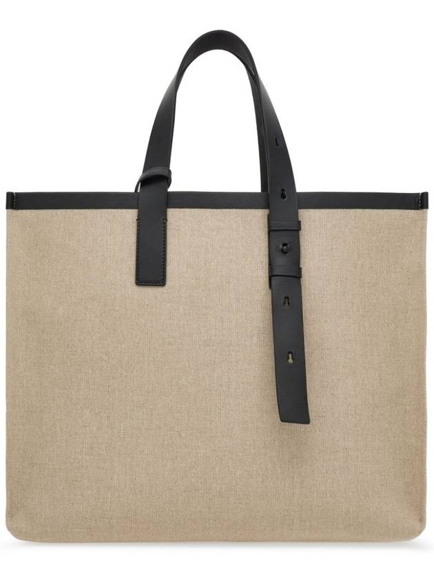 Signature Canvas Tote Bag Natural - SALVATORE FERRAGAMO - BALAAN 7