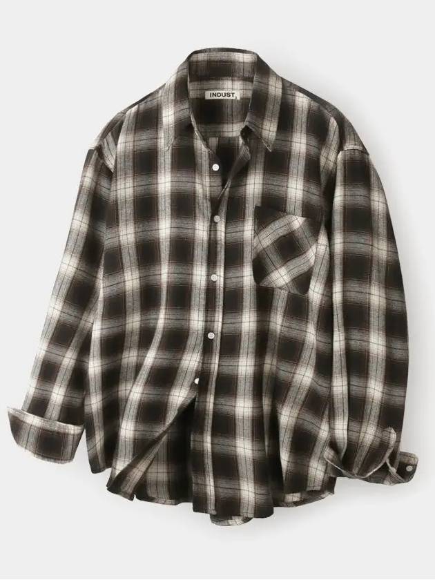 Cloud Multi Check Shirt Brown - INDUST - BALAAN 7