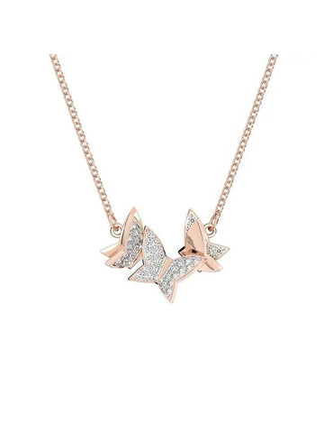 Lilia Butterfly Necklace Rose Gold - SWAROVSKI - BALAAN 1