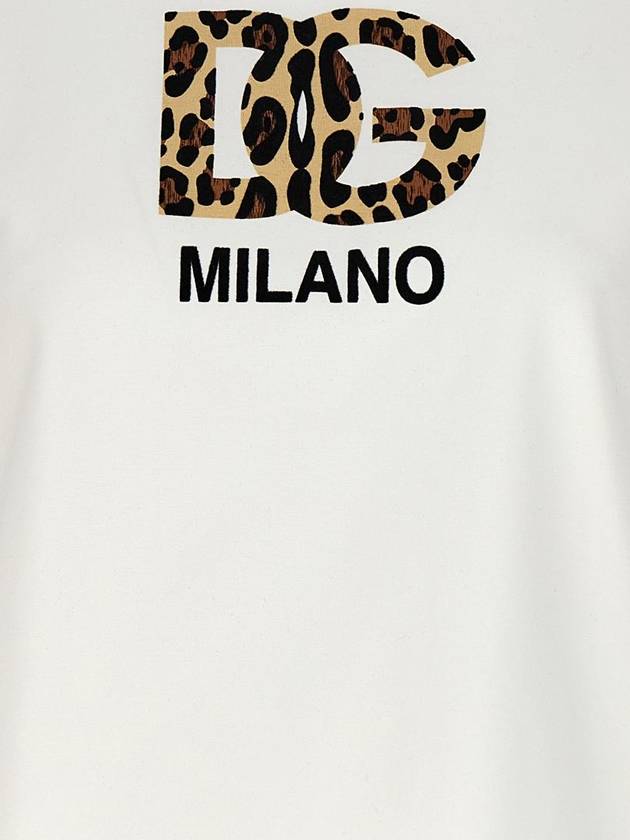 FW 23 24 T shirt logo floccato F8U44ZGDBZRW0111 - DOLCE&GABBANA - BALAAN 4