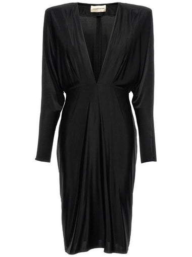 Alexandre Vauthier V-Neck Jersey Dress - ALEXANDRE VAUTHIER - BALAAN 1