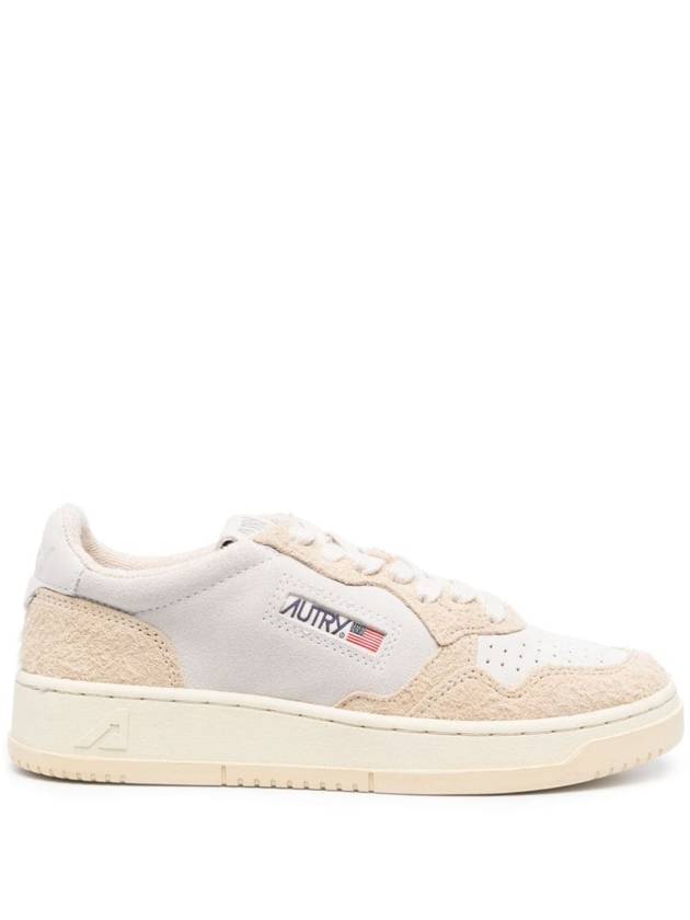 Medalist Suede Low Top Sneakers White Beige - AUTRY - BALAAN 2