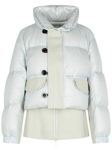 Sacai 'Padded' Grey Nylon Down Jacket - SACAI - BALAAN 1