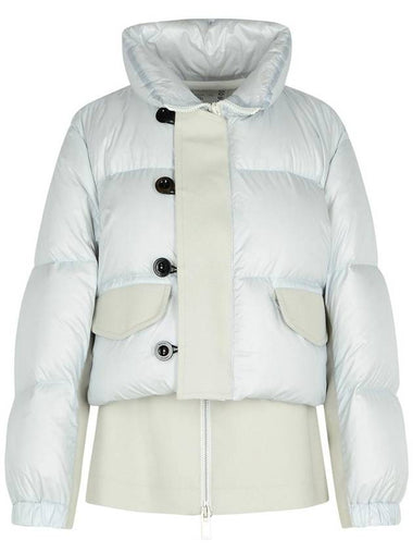 Sacai 'Padded' Grey Nylon Down Jacket - SACAI - BALAAN 1