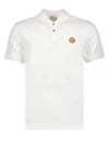 Logo Applique Polo Shirt White - MONCLER - BALAAN 2