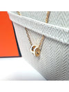 Mini Pop H Pendant Rose Gold & Blanc - HERMES - BALAAN 6