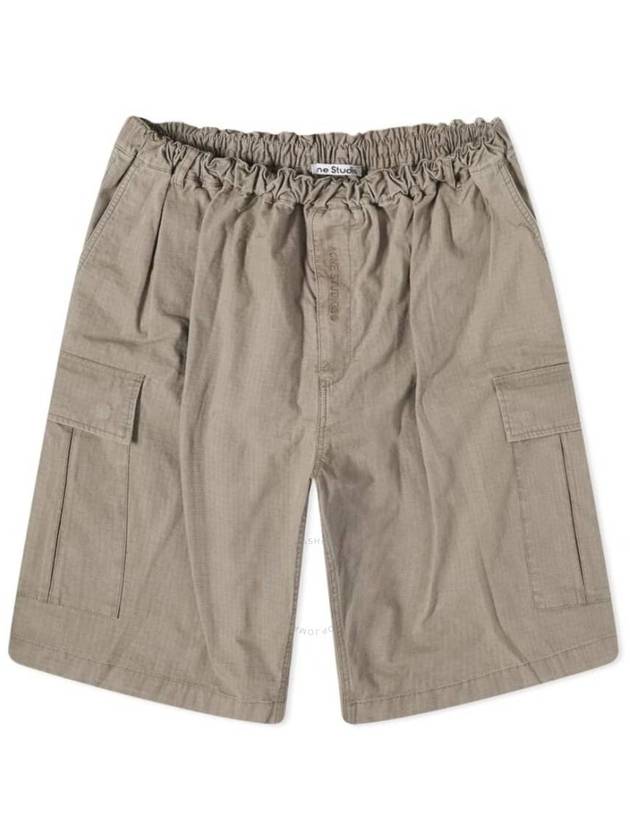 Acne Studios Cold Beige Ripstop Cotton Shorts, Brand Size 52 (US Size 42) - ACNE STUDIOS - BALAAN 1