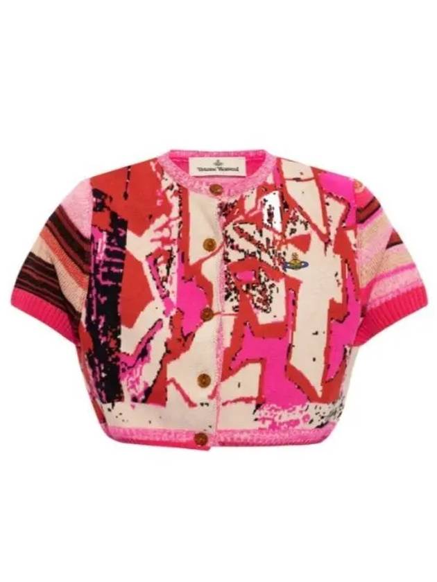 Graffiti Crop Cardigan 18030050 Y001Z O102 B0111208212 - VIVIENNE WESTWOOD - BALAAN 2