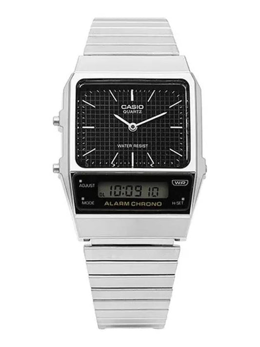 AQ 800E 1ADF 1A Digital Analog Square Vintage Retro Metal Watch - CASIO - BALAAN 2