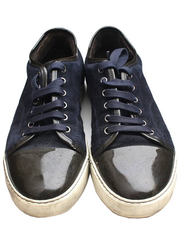 Navy Black Khaki Men s Cap Toe Sneakers 6 - LANVIN - BALAAN 2