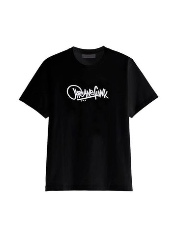 Basic Logo Short Sleeve T-shirt Black - ARCANE FUNK - BALAAN 1