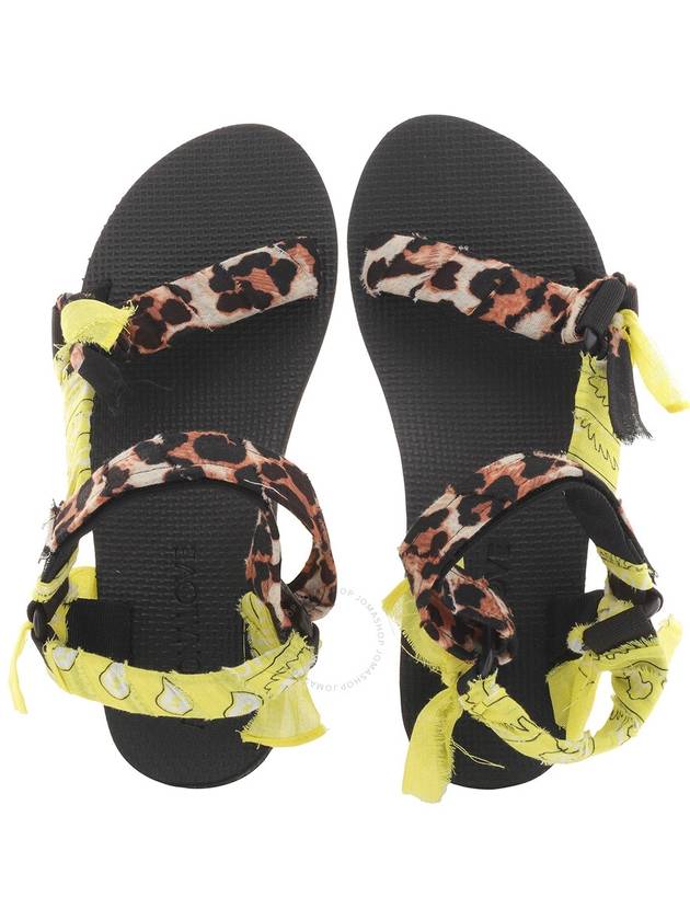 Arizona Love Trekky Leopard Print Bandana Sandals Brand Size 37 US Size 7 - ARIZONA LOVE - BALAAN 3