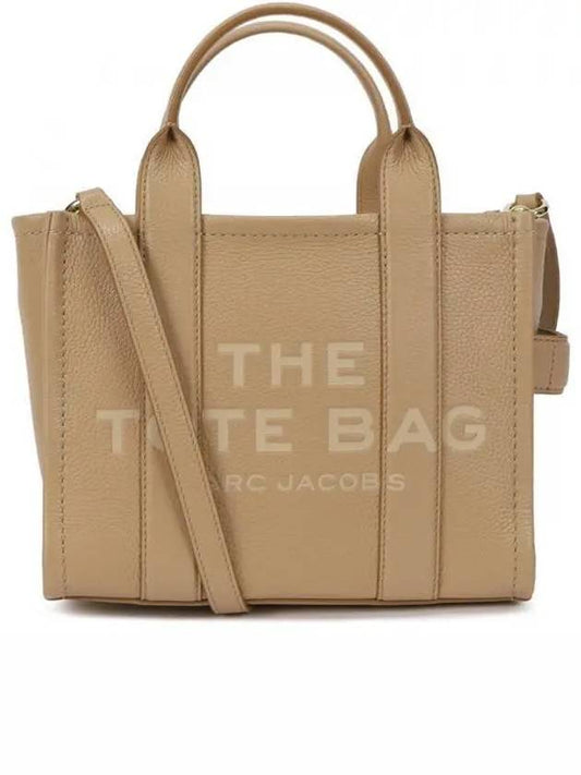 Small Leather Tote Bag Beige - MARC JACOBS - BALAAN 2
