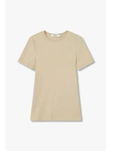 Women s 365 Lightweight Lip T Shirt Beige - PANGAIA - BALAAN 1