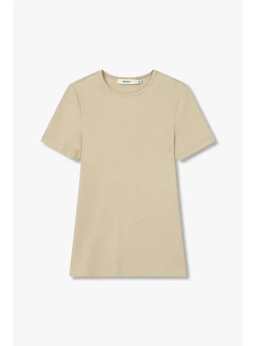 Women s 365 Lightweight Lip T Shirt Beige - PANGAIA - BALAAN 1